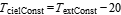 T_cielConst=T_extConst-20