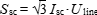 S_sc = sqrt(3)*I_sc * U_line