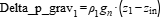 Delta_p_grav[1] =rho[1]*g_n*(z[1] - z_in) 